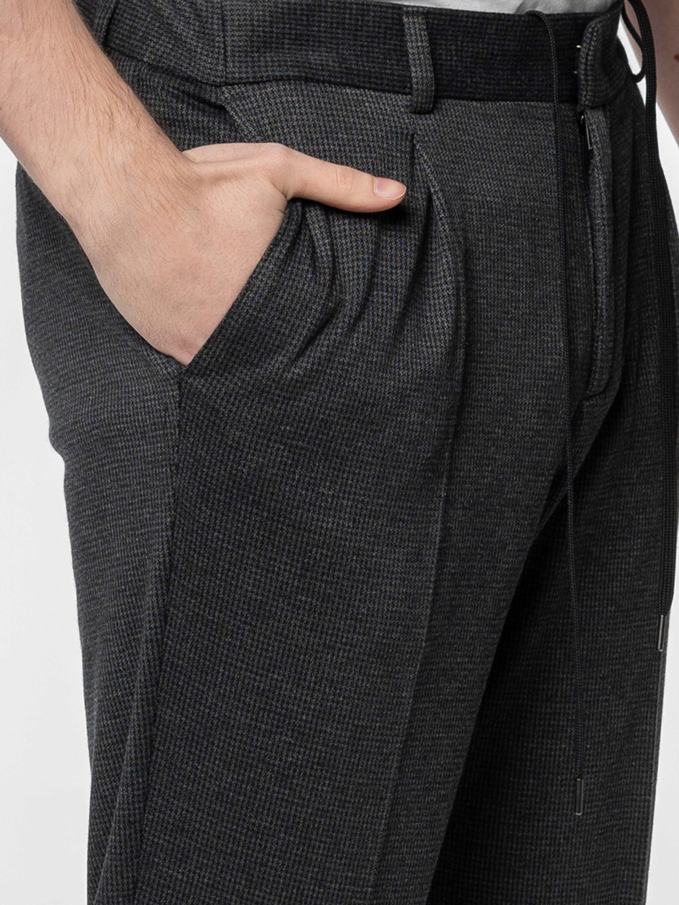 Чоловічі штани M01.08.14.531 Arber темно-сірі трикотажні модель M01.08.14.531 Фото
