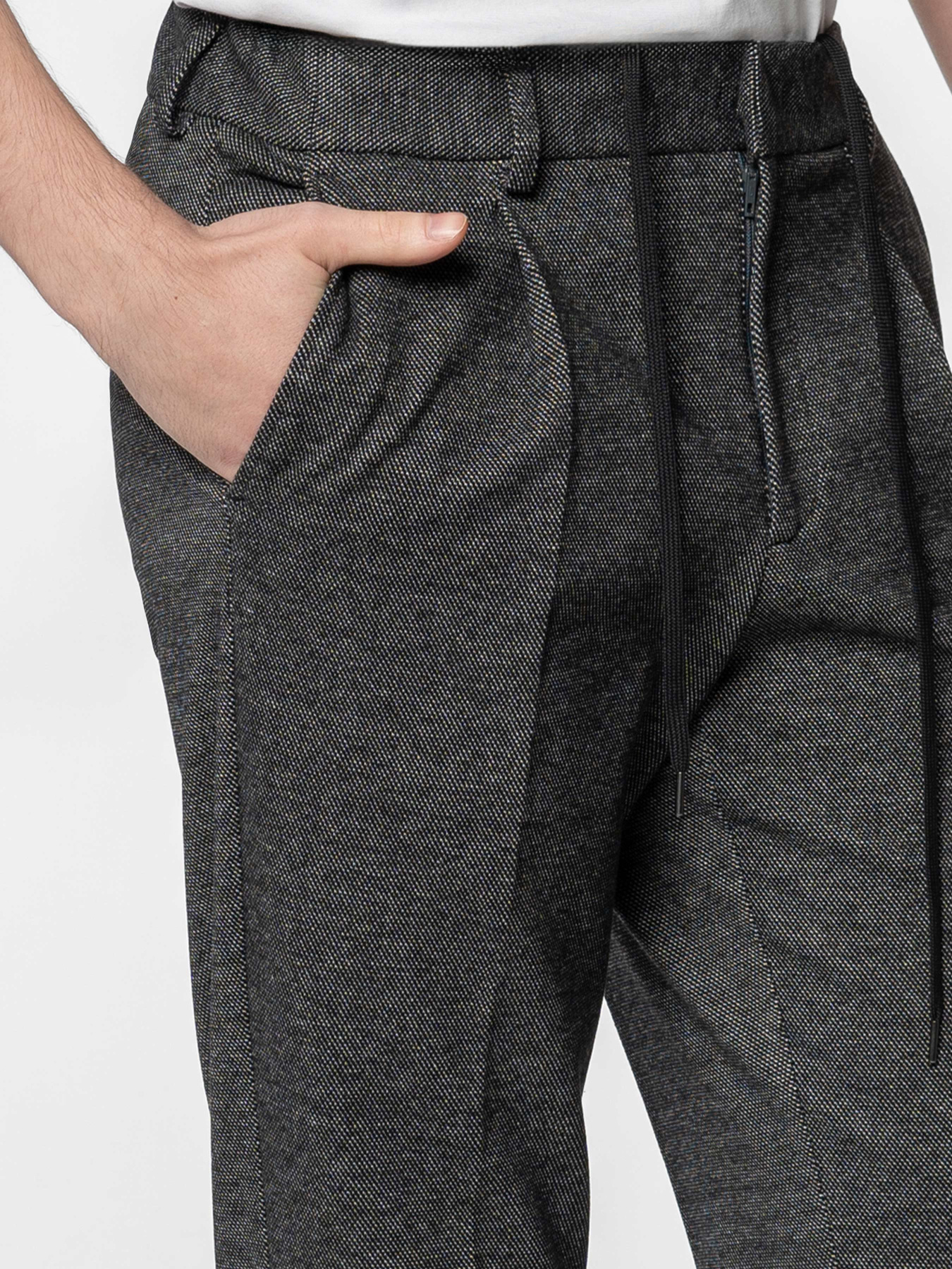 Чоловічі штани M01.10.14.531 Arber темно-сірі трикотажні модель M01.10.14.531 Фото