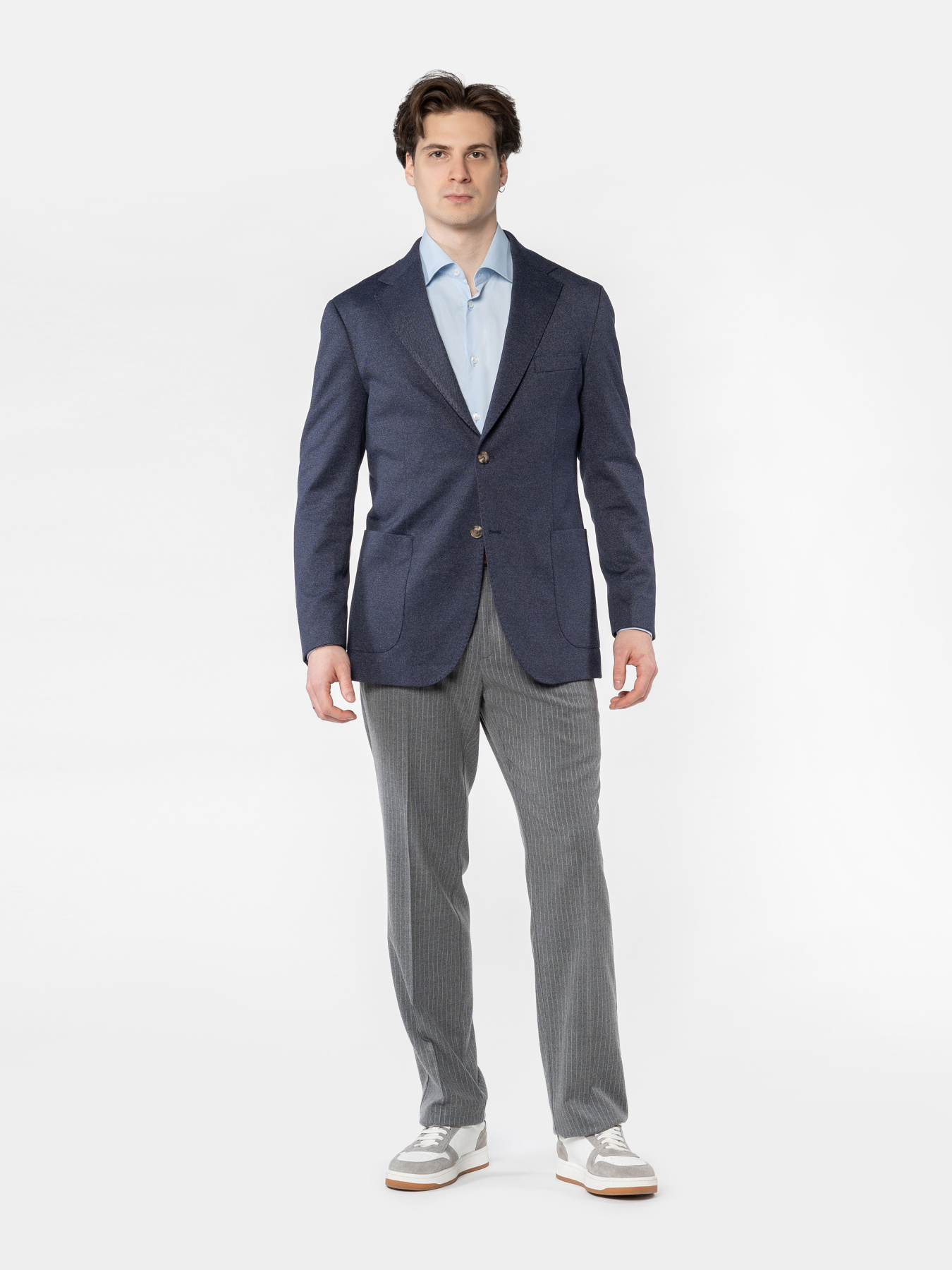 Піджак чоловічий M02.06.09.611 Arber синій трикотажний модель M02.06.09.611 Фото