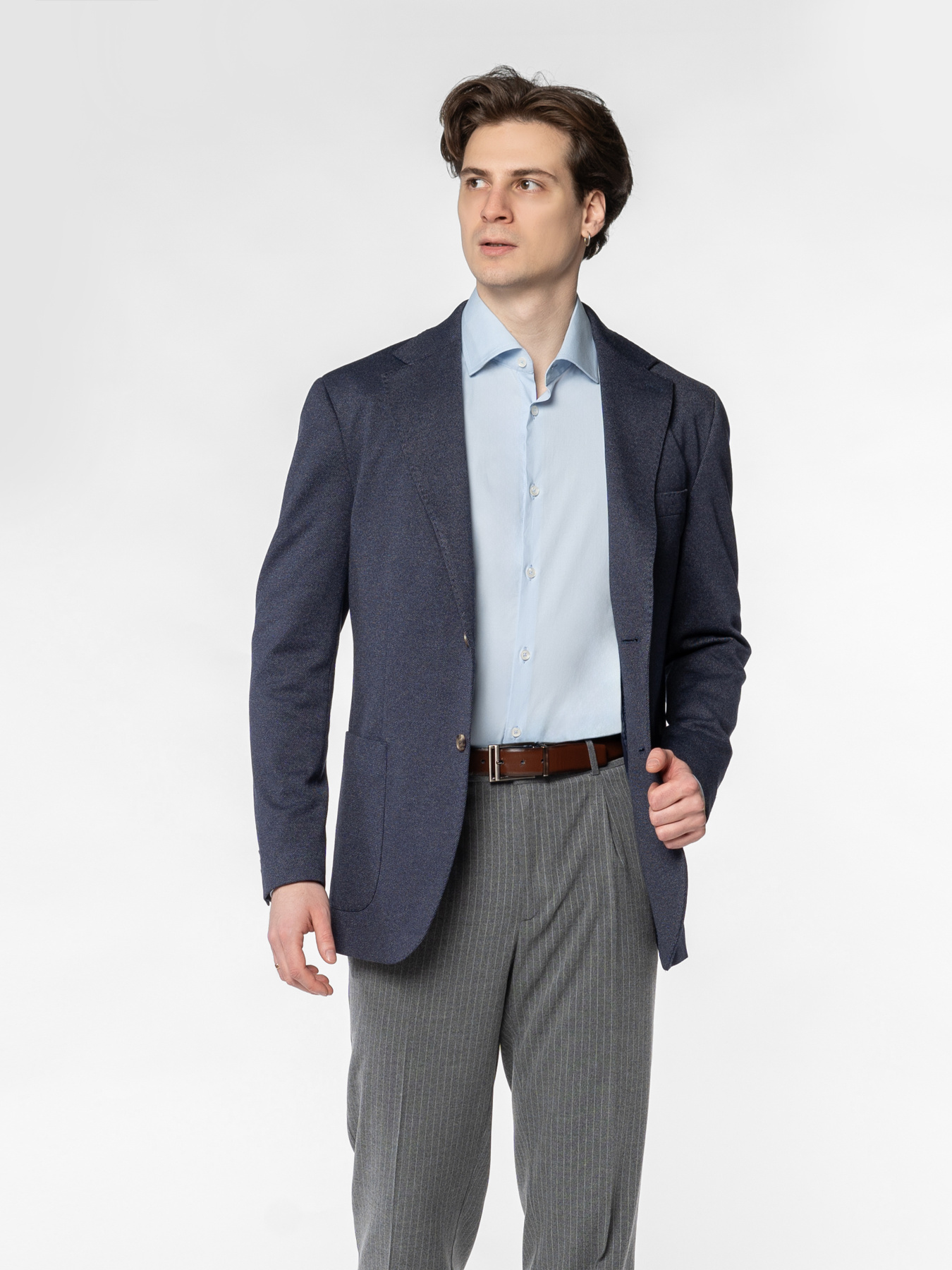 Піджак чоловічий M02.06.09.611 Arber синій трикотажний модель M02.06.09.611 Фото