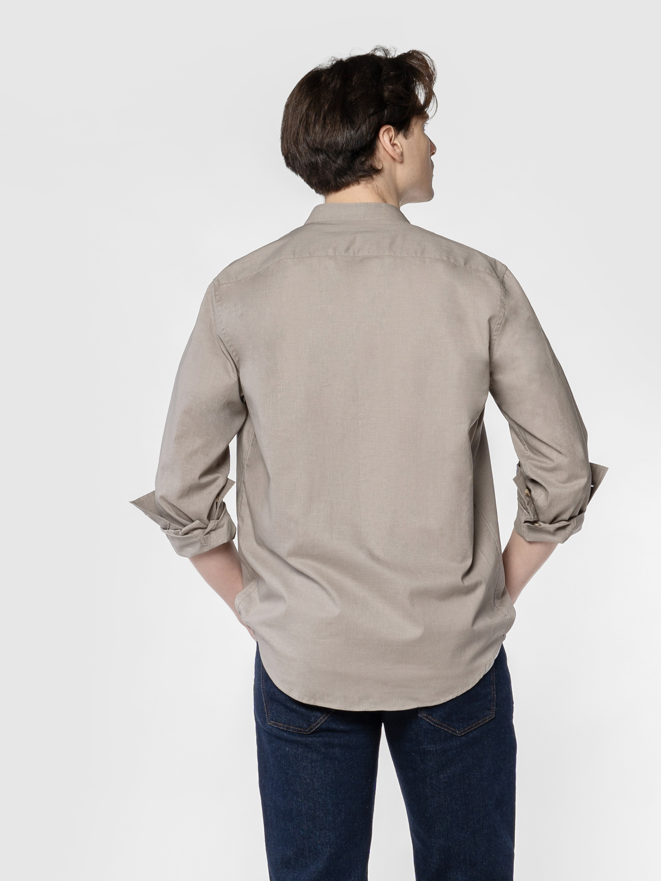 Сорочка чоловіча M05.13.16.621 Arber бежева лляна модель M05.13.16.621 Фото