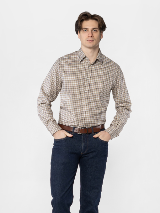 Сорочка фланелева чоловіча M05.25.16.611 Arber бежева модель M05.25.16.611 Фото