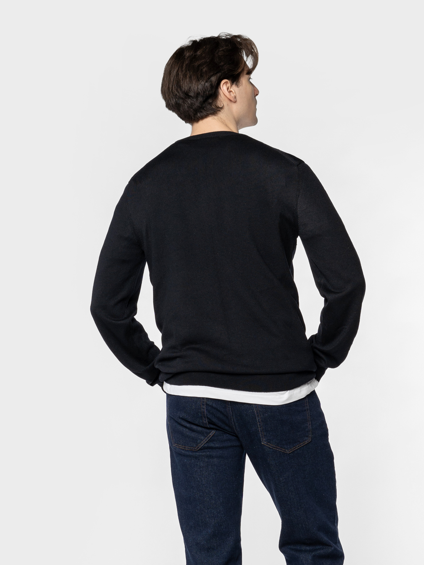 Джемпер мужской M10.43.02.531 Arber черный с добавлением шерсти модель M10.43.02.531 Фото