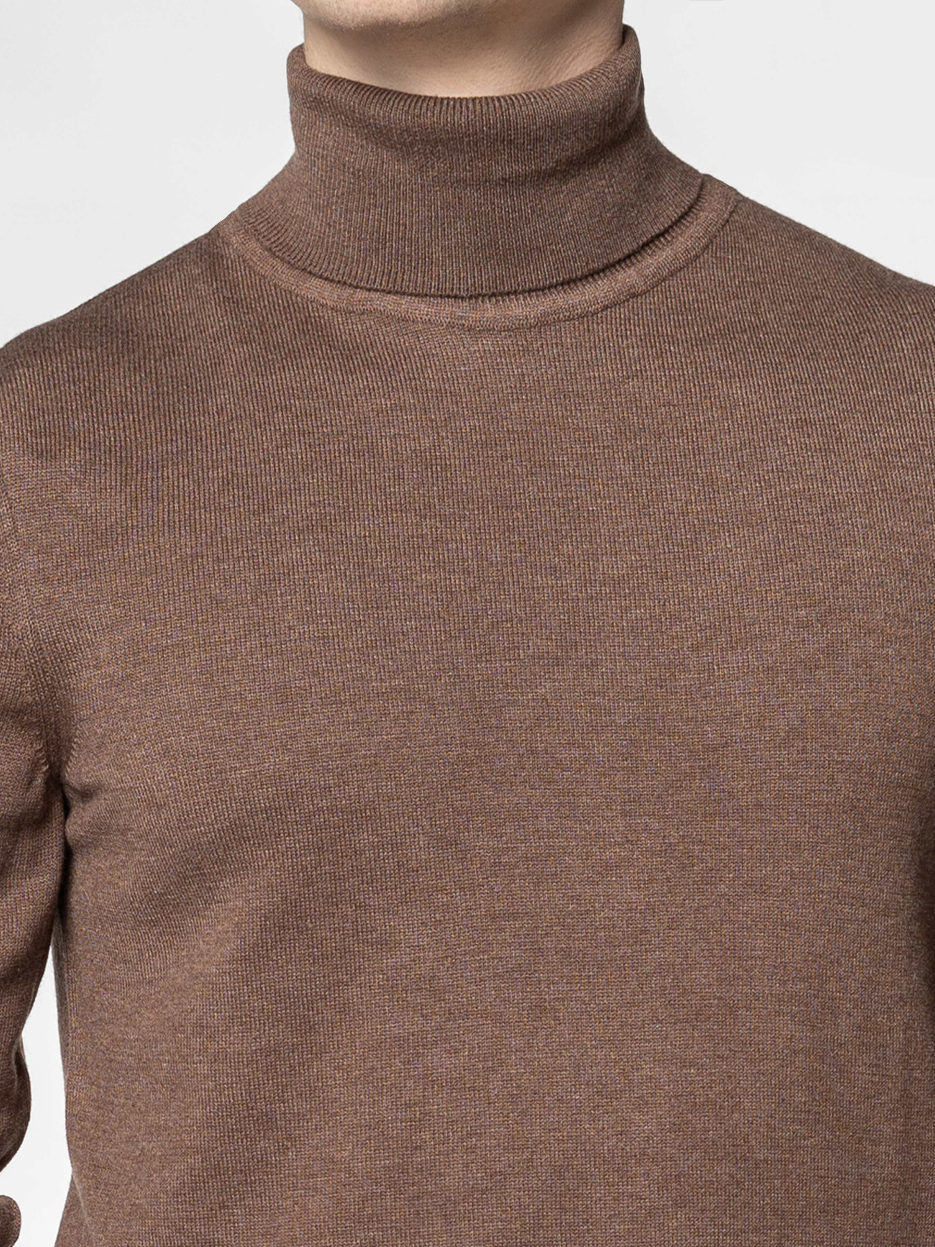 Водолазка мужская M10.44.38.531 Arber коричневая с добавлением шерсти модель M10.44.38.531 Фото