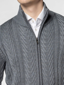 Кофта мужская M10.71.12.531 Arber серая с добавлением шерсти модель M10.71.12.531 Фото