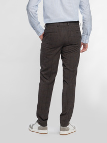 Чоловічі штани M31.03.38.531 Arber коричневі в клітку модель M31.03.38.531 Фото