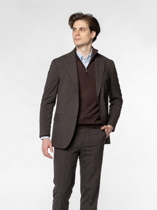 Мужской пиджак M32.03.38.531 Arber коричневый в клетку модель M32.03.38.531 Фото
