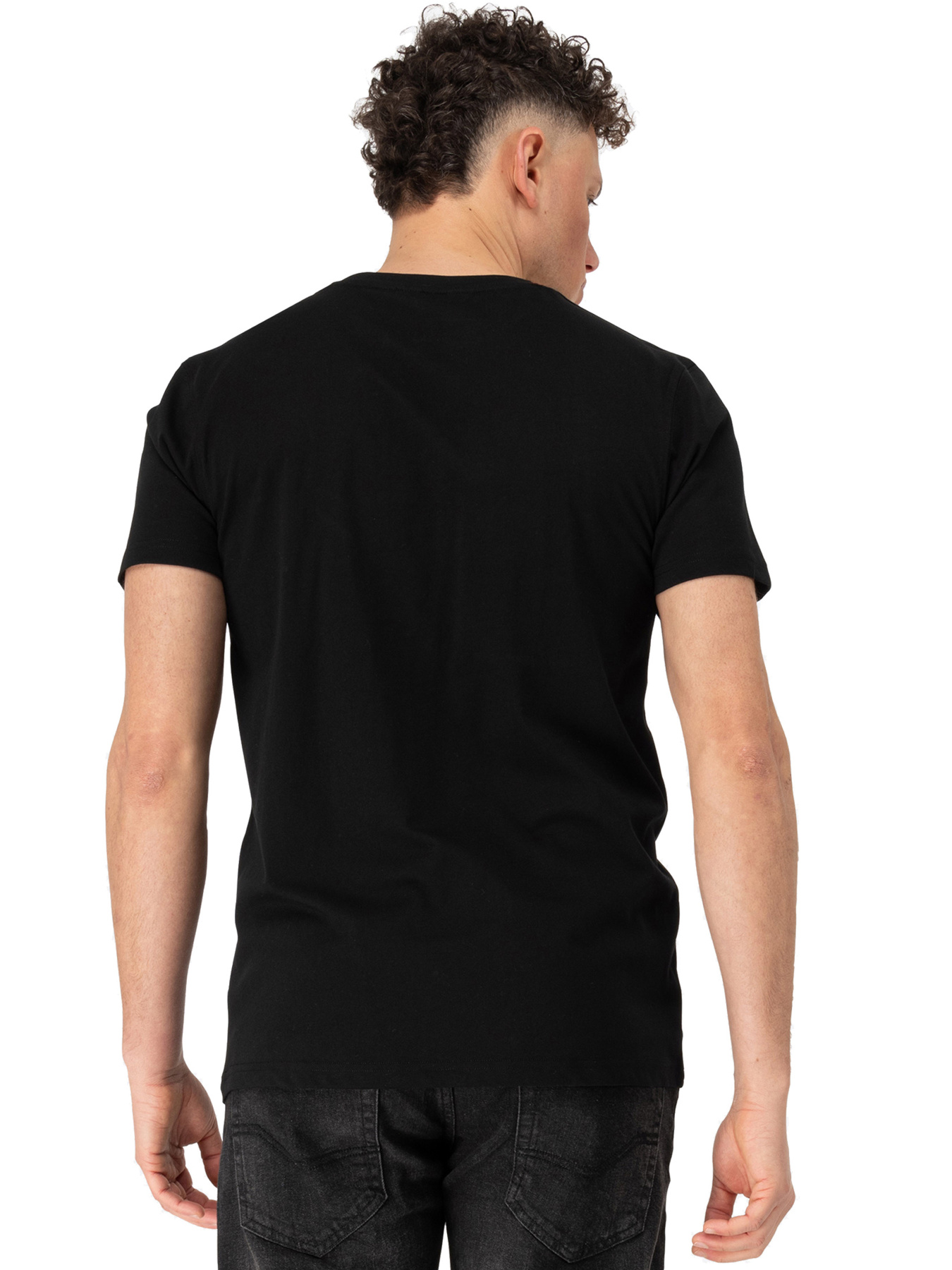 Футболка черная мужская модель 117821 Фото