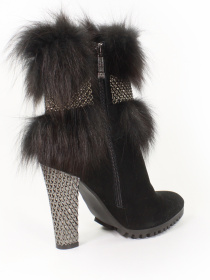 Зимние замшевые ботинки модель 2021-2-6FM Зимние замшевые ботинки модель 2021-2-6FM Фото