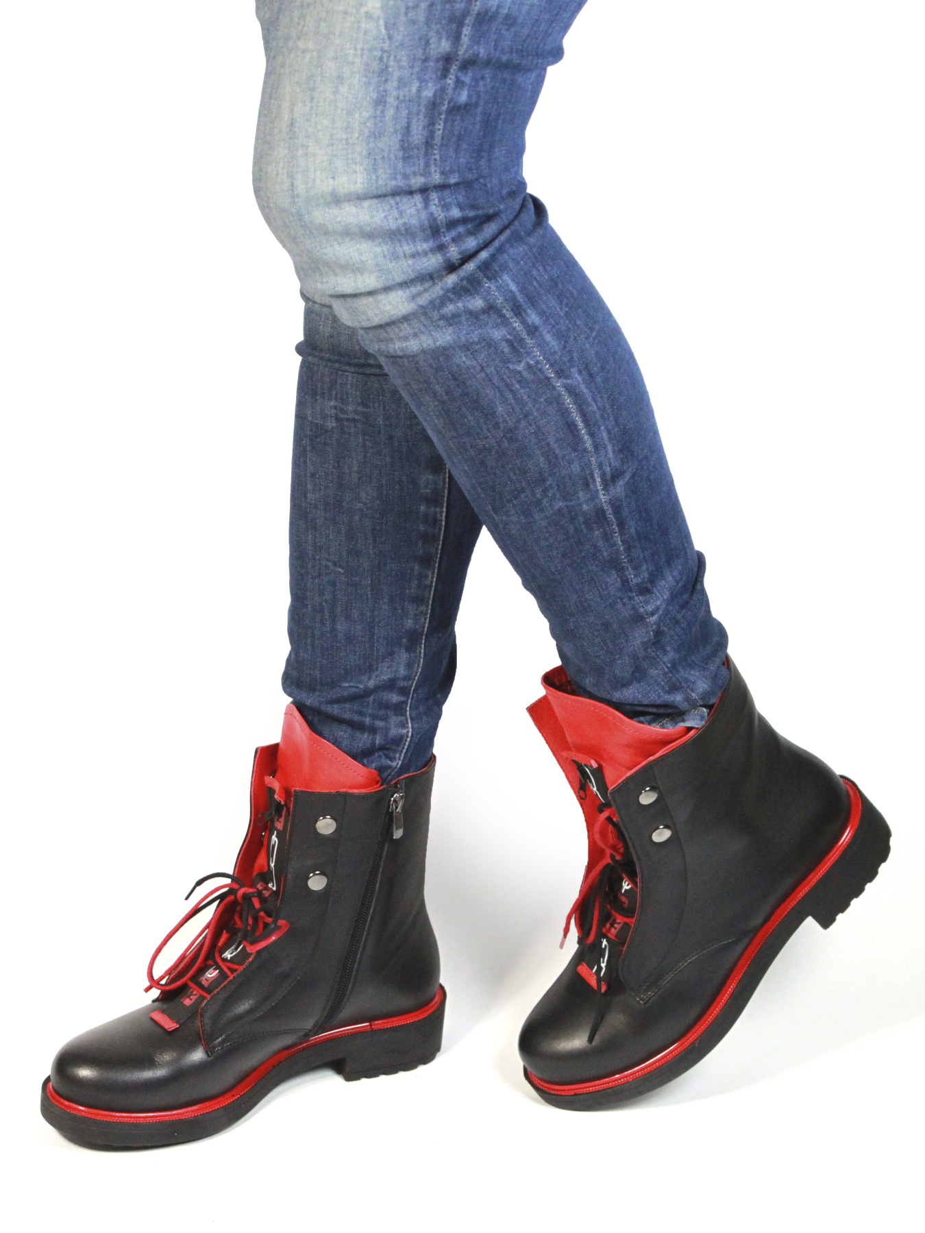 Ботинки It-girl модель 5212-R600-08-black-red Фото