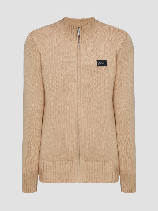 Мужской бежевый шерстяной кардиган модель 534305.655046;410 Фото