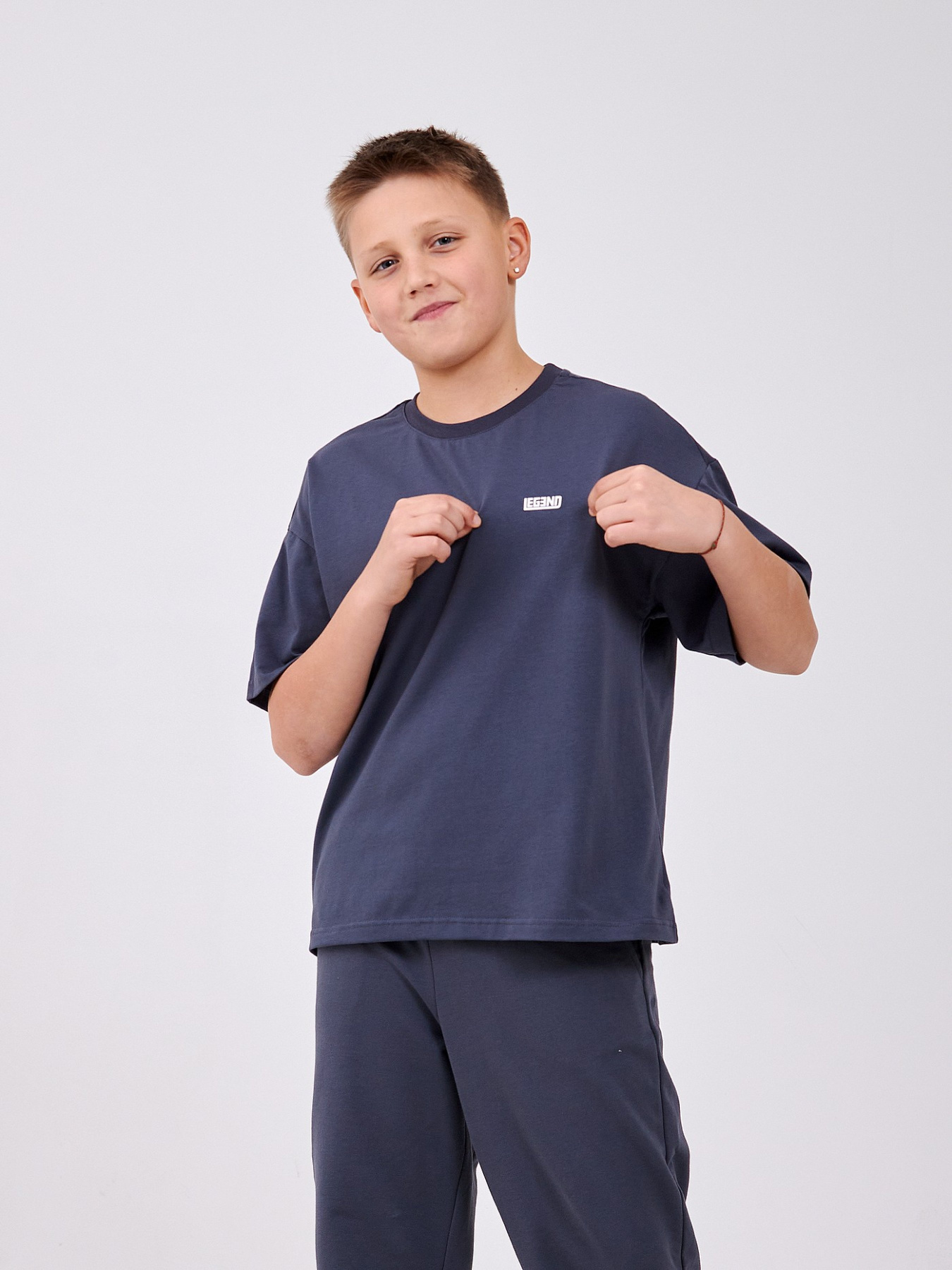 Футболка SMIL Темно-сірий модель smil_110924-1-temno-seryj Фото