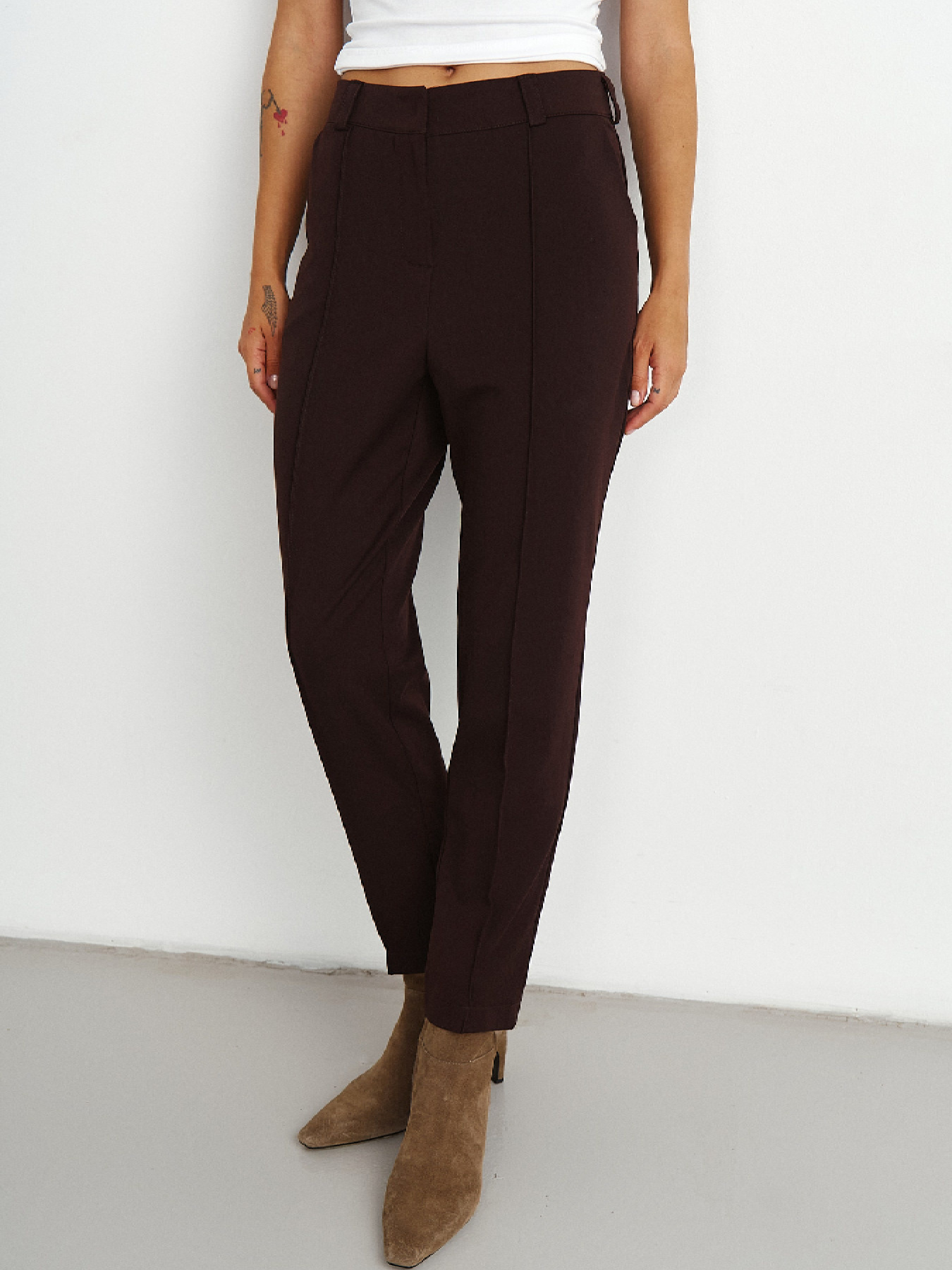 Демісезонні завужені до низу брюки модель RM4282-13-25DG Фото