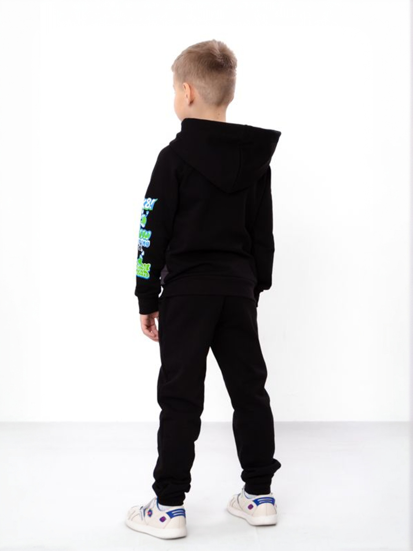 Повседневный костюм Носи своє модель 6228-023-33-4-1-chornij-temno-smaragdovij Фото