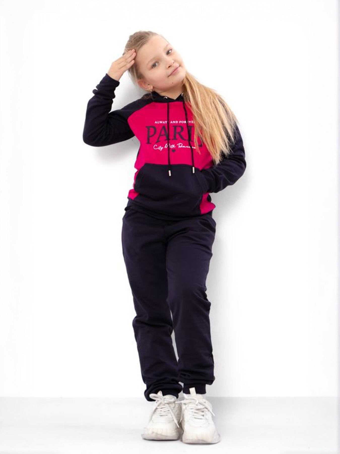 Повсякденний костюм Носи своє модель 6228-023-33-5-1-chornilxno-sinj-svtlo-malinovij Фото