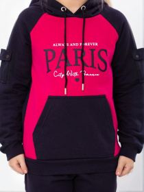 Повсякденний костюм Носи своє модель 6228-023-33-5-1-chornilxno-sinj-svtlo-malinovij Фото