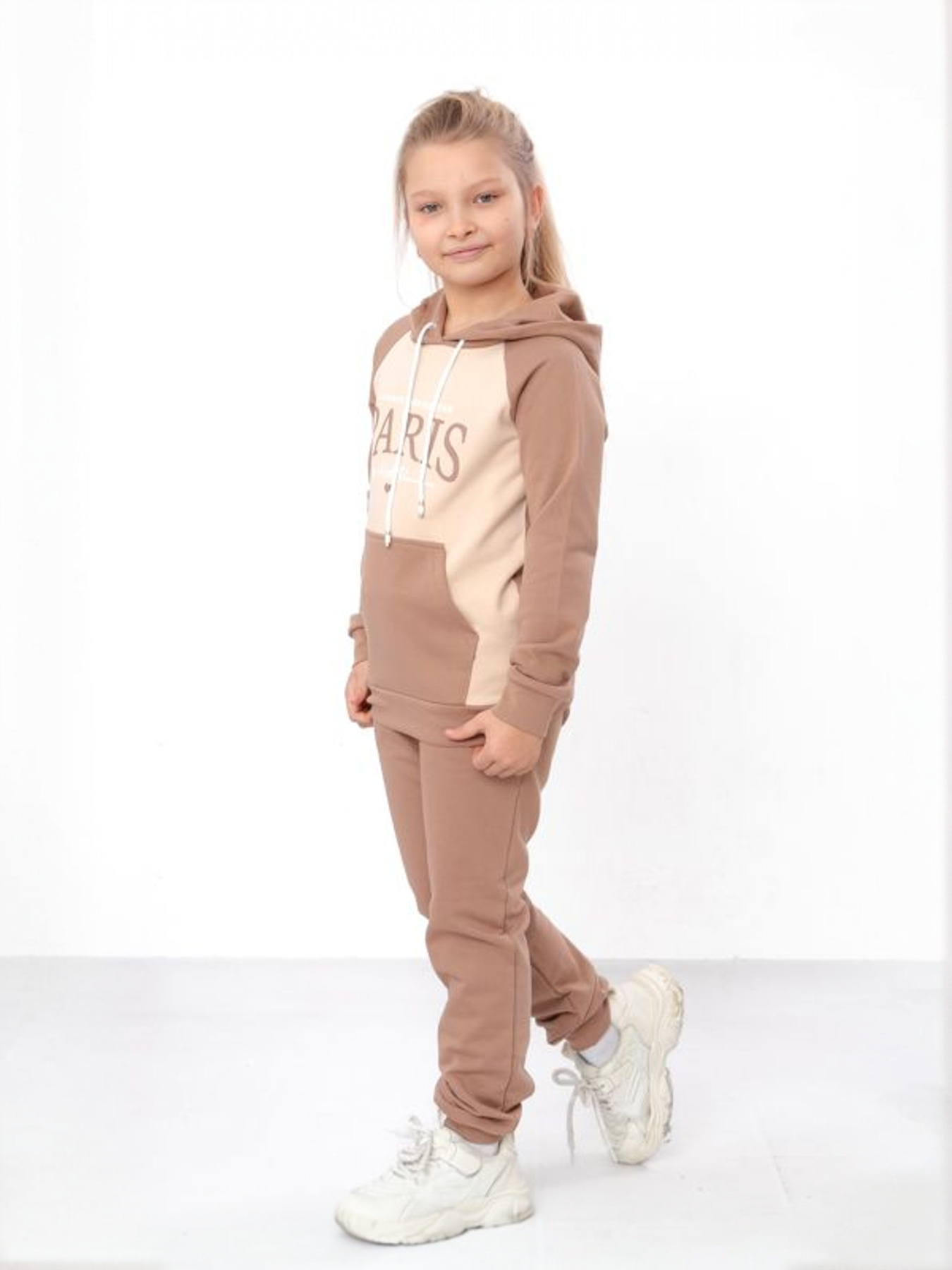 Повсякденний костюм Носи своє модель 6228-023-33-5-1-kava-kremovij Фото