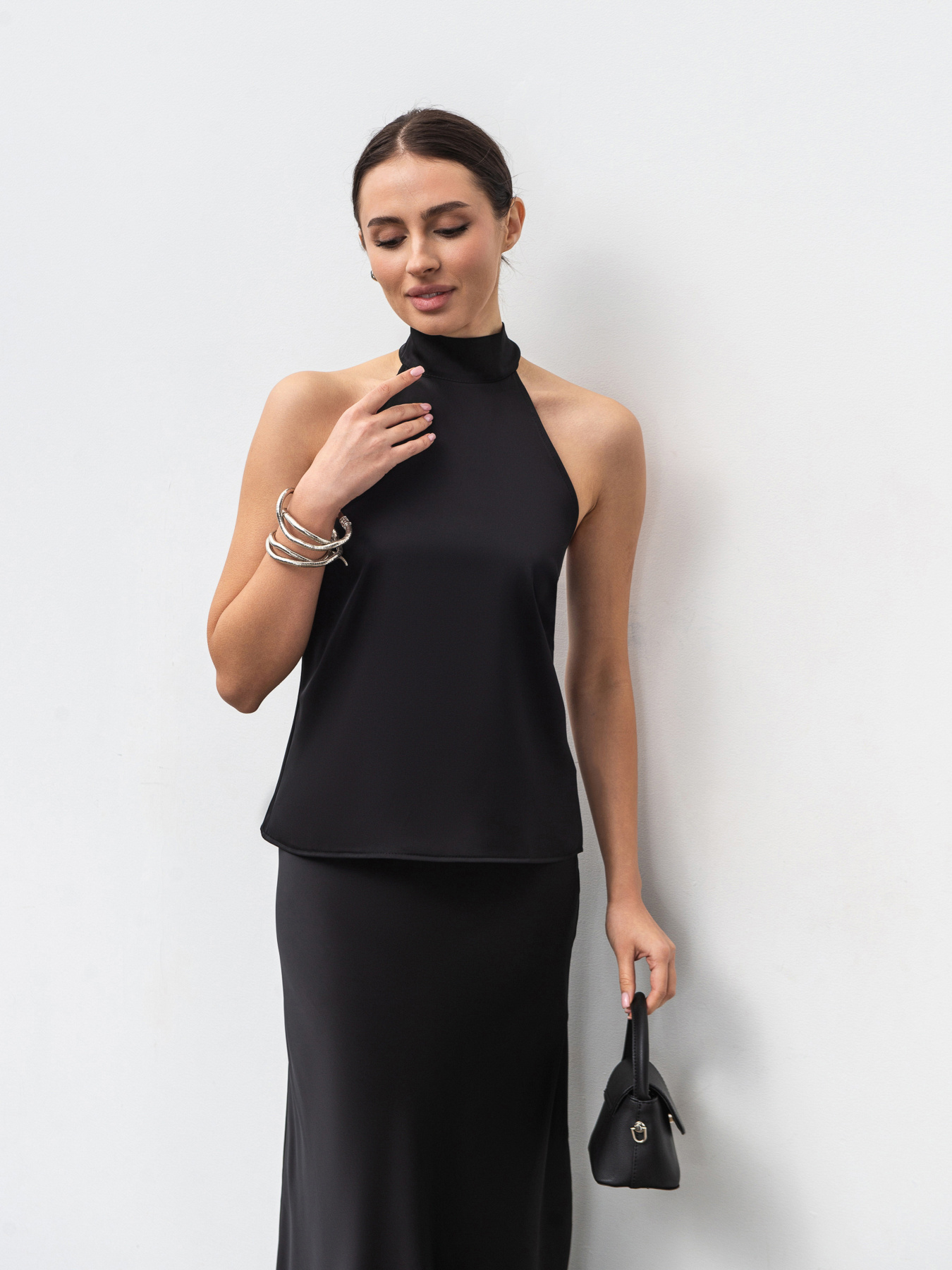 Сатин топ ROMASHKA модель 204029904002 Сатин топ ROMASHKA модель 204029904002 Фото