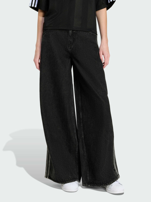 Широкие джинсы Adidas Adicolor модель KD2905 Фото