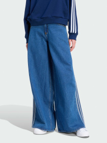Широкие джинсы Adidas Adicolor модель KD2906 Фото