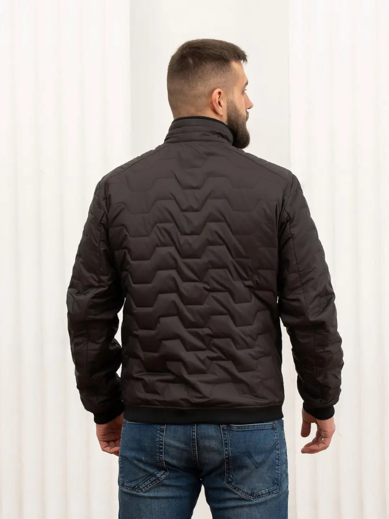 Мужская демисезонная куртка модель 36-VLN-brown Фото