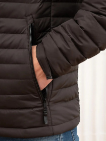 Демисезонная мужсая куртка модель 2118-VLN-brown Демисезонная мужсая куртка модель 2118-VLN-brown Фото