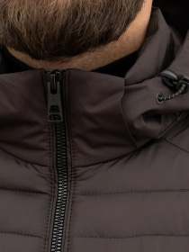 Демисезонная мужсая куртка модель 2118-VLN-brown Демисезонная мужсая куртка модель 2118-VLN-brown Фото