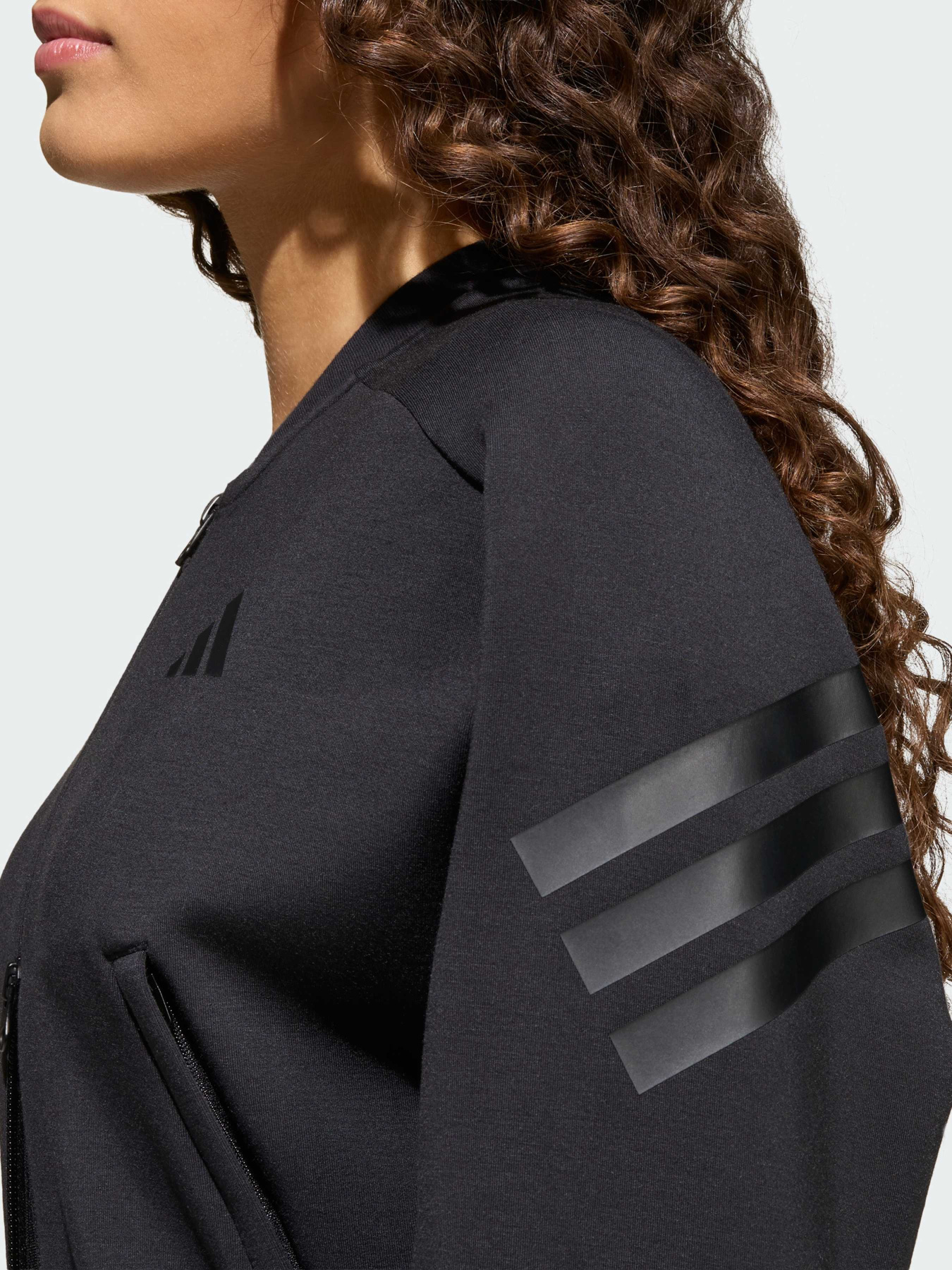 Олимпийка FUTURE ICONS 3 STRIPES FULL ZIP модель KR2253 Фото