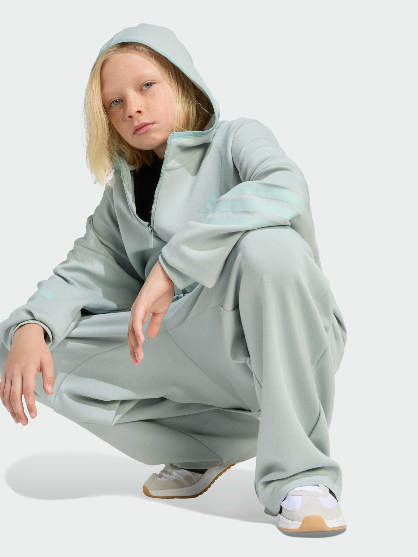 Толстовка FUTURE ICONS 3 STRIPES FULL ZIP модель KS2573 Фото