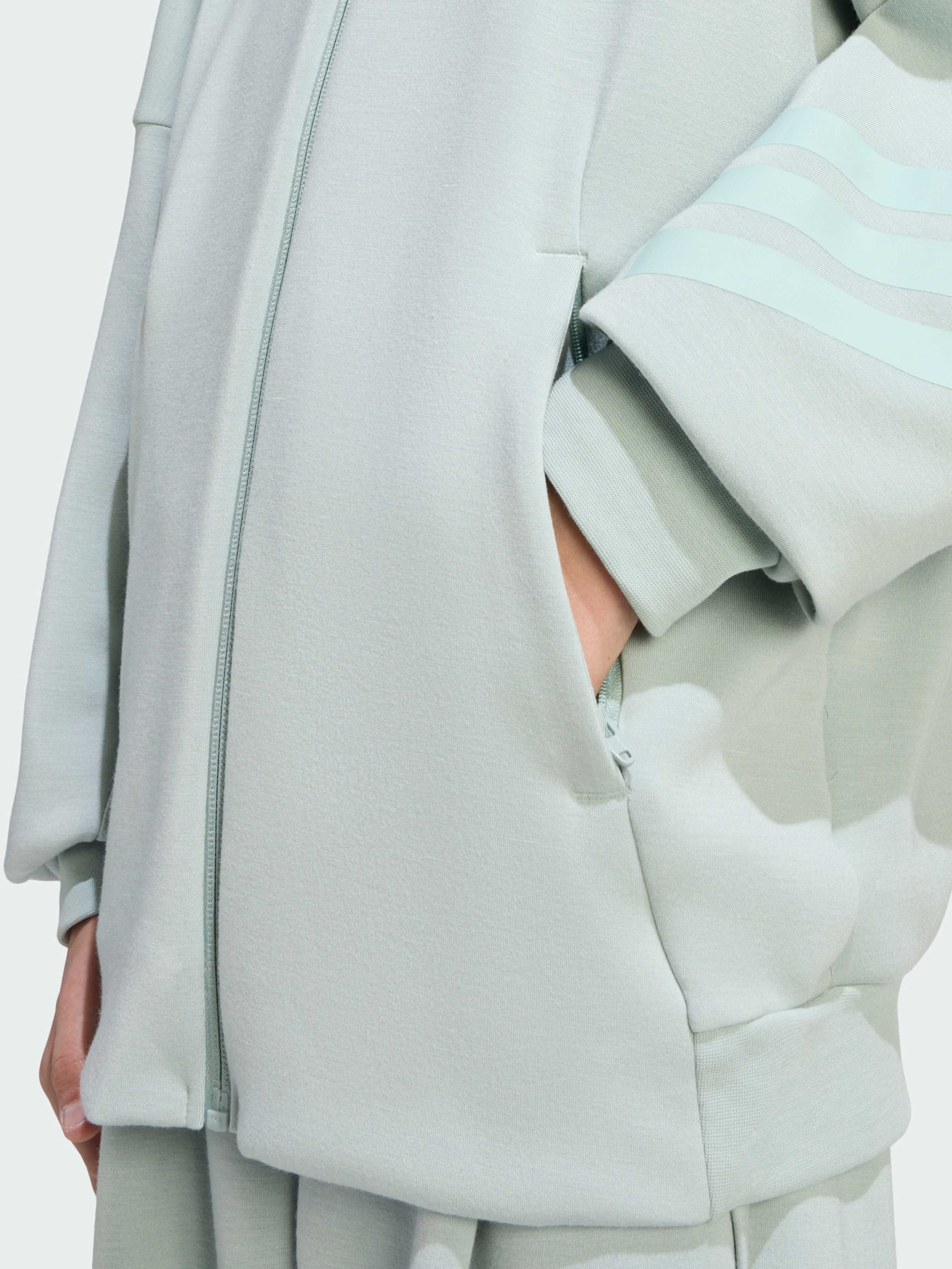 Толстовка FUTURE ICONS 3 STRIPES FULL ZIP модель KS2573 Фото