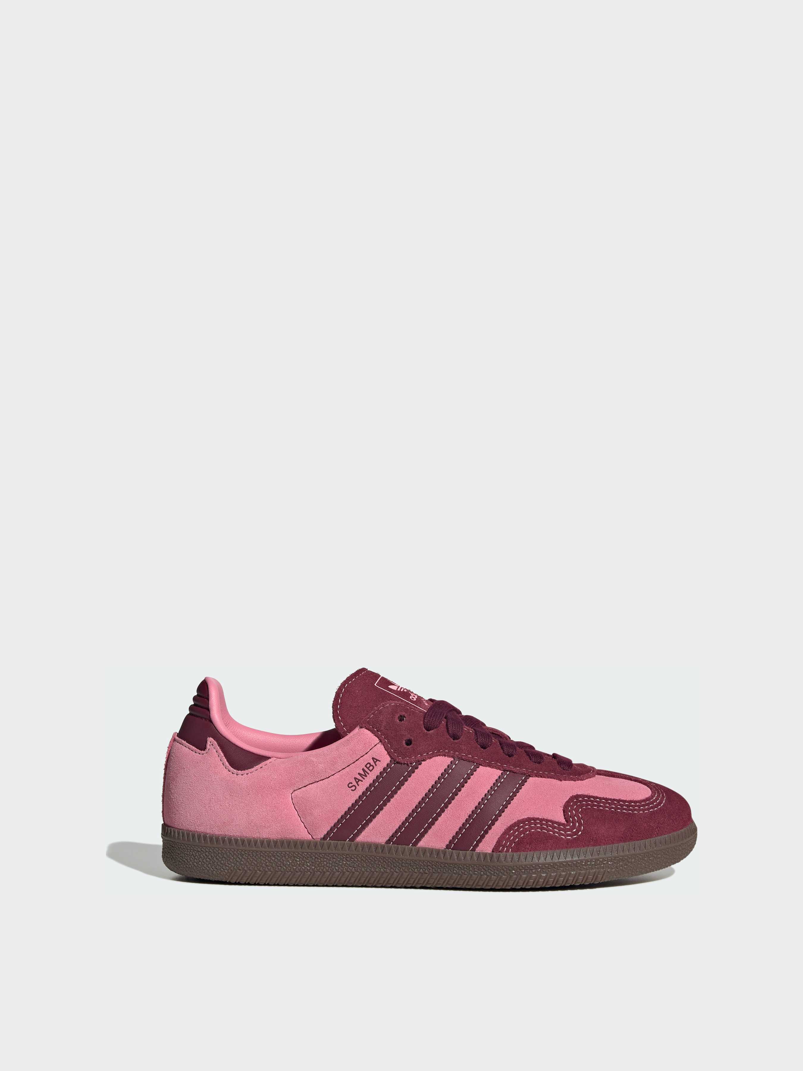 Шкіряні Жіночі Кеди низькі adidas Samba (IH6704) колір рожевий