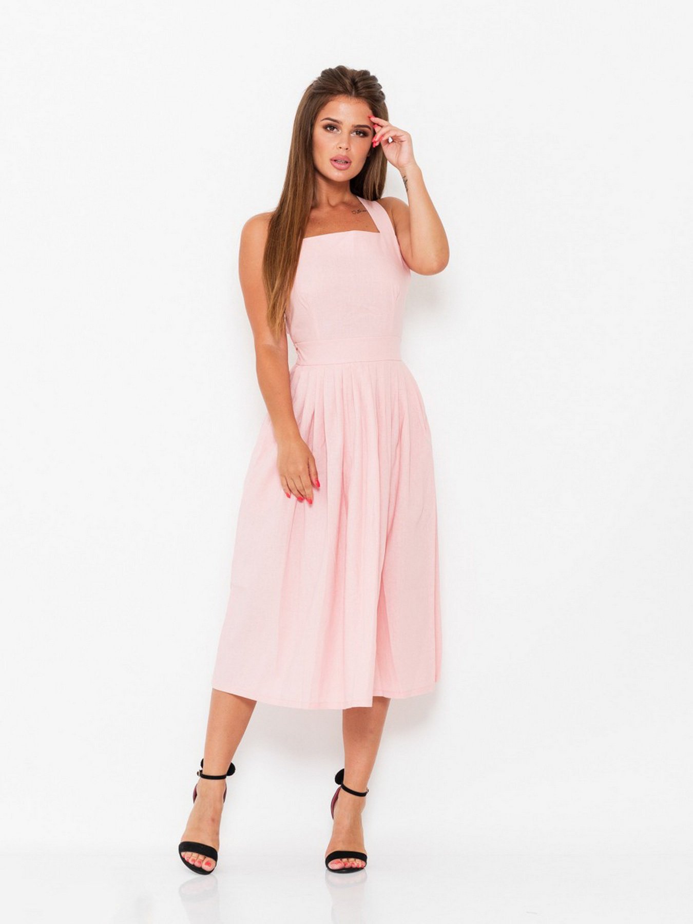 Сарафан ISSA Plus модель 10947_pink Фото