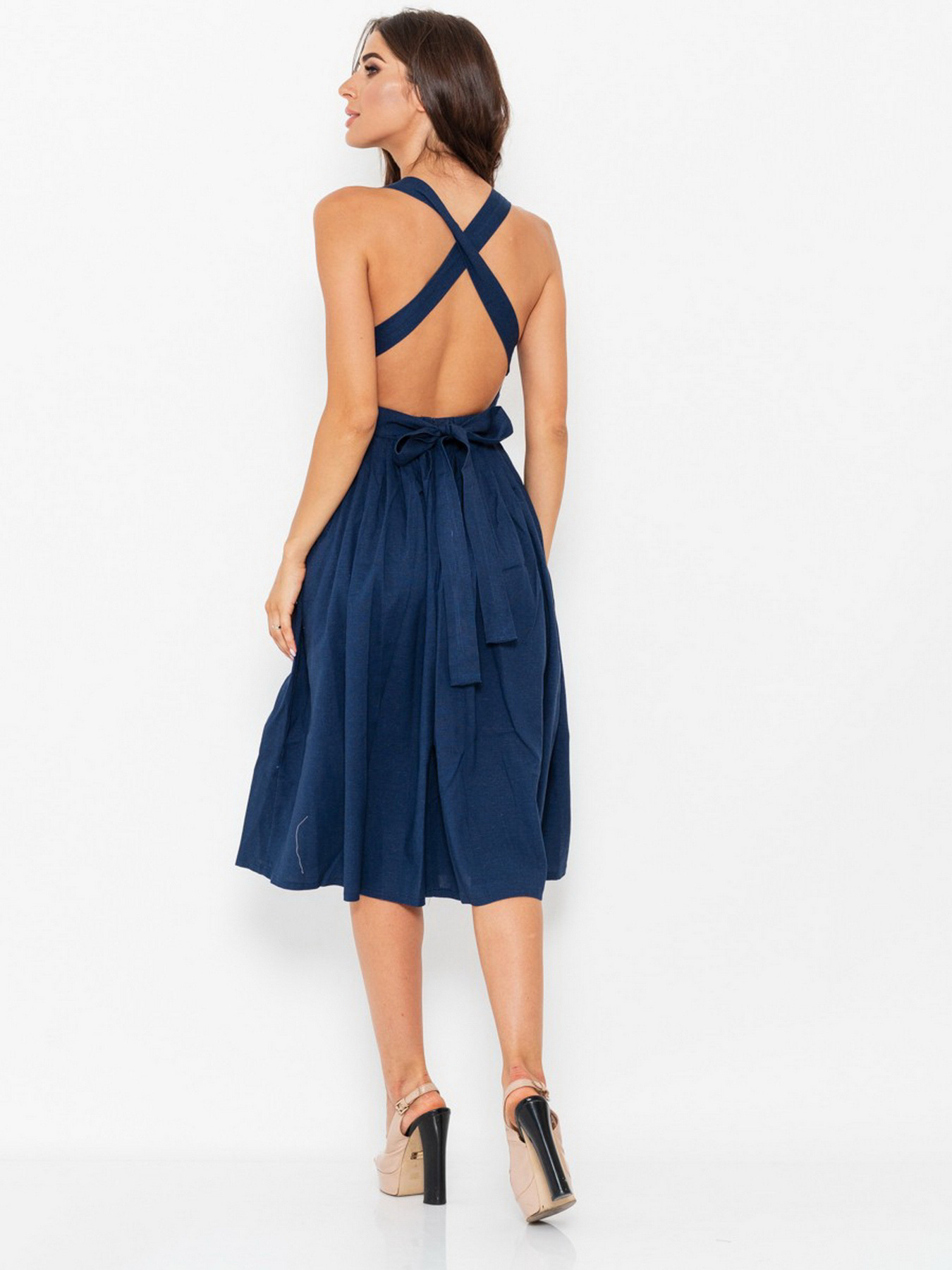 Сарафан ISSA Plus модель 10947_darkblue Фото