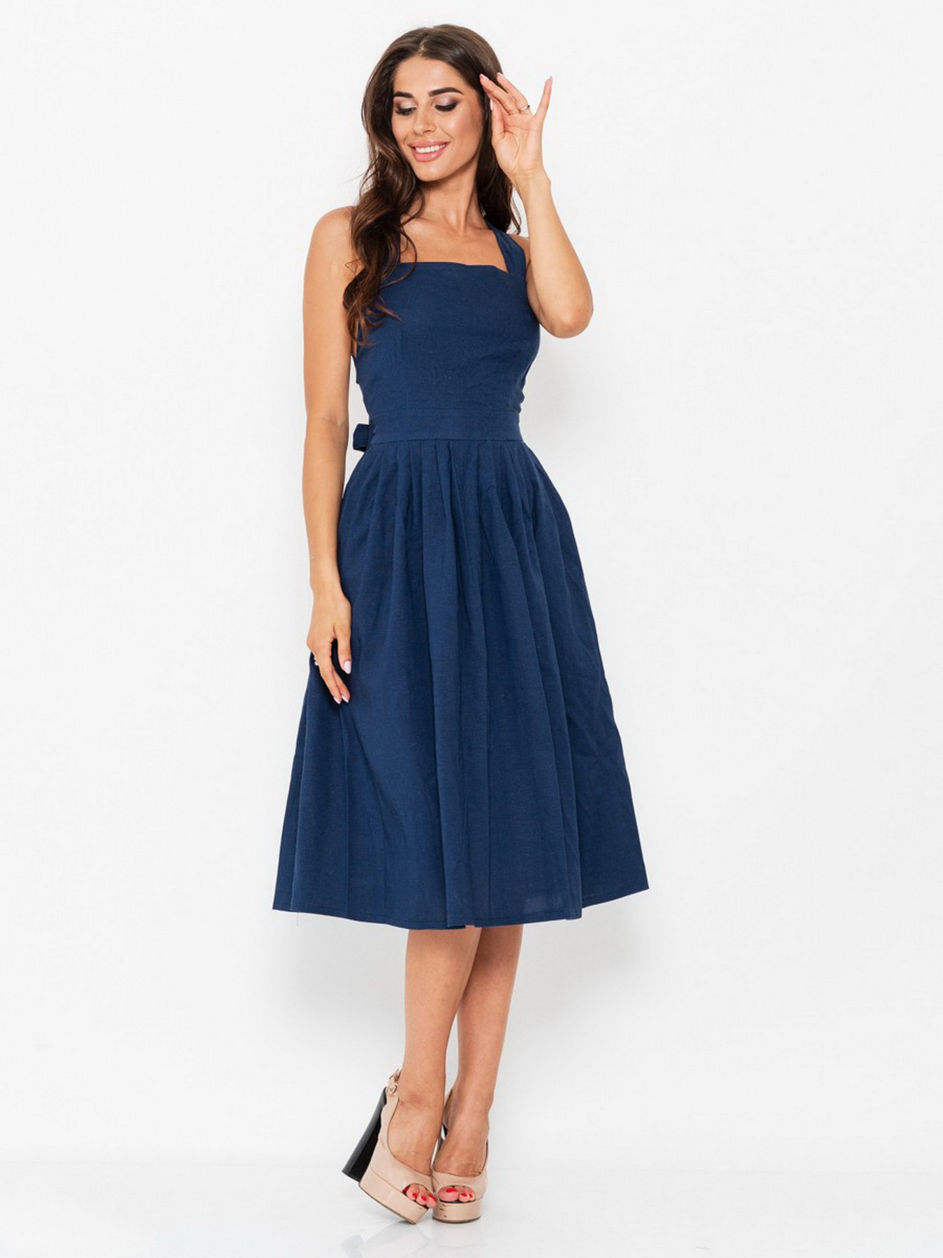 Сарафан ISSA Plus модель 10947_darkblue Фото