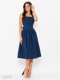 Сарафан ISSA Plus модель 10947_darkblue Фото