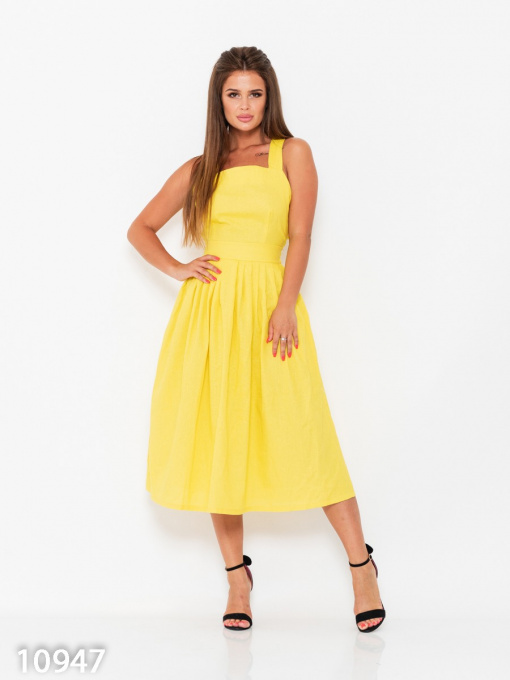 Сарафан ISSA Plus модель 10947_yellow Фото