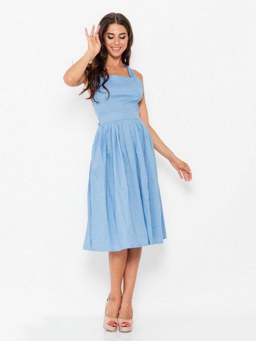 Сарафан ISSA Plus модель 10947_blue Фото