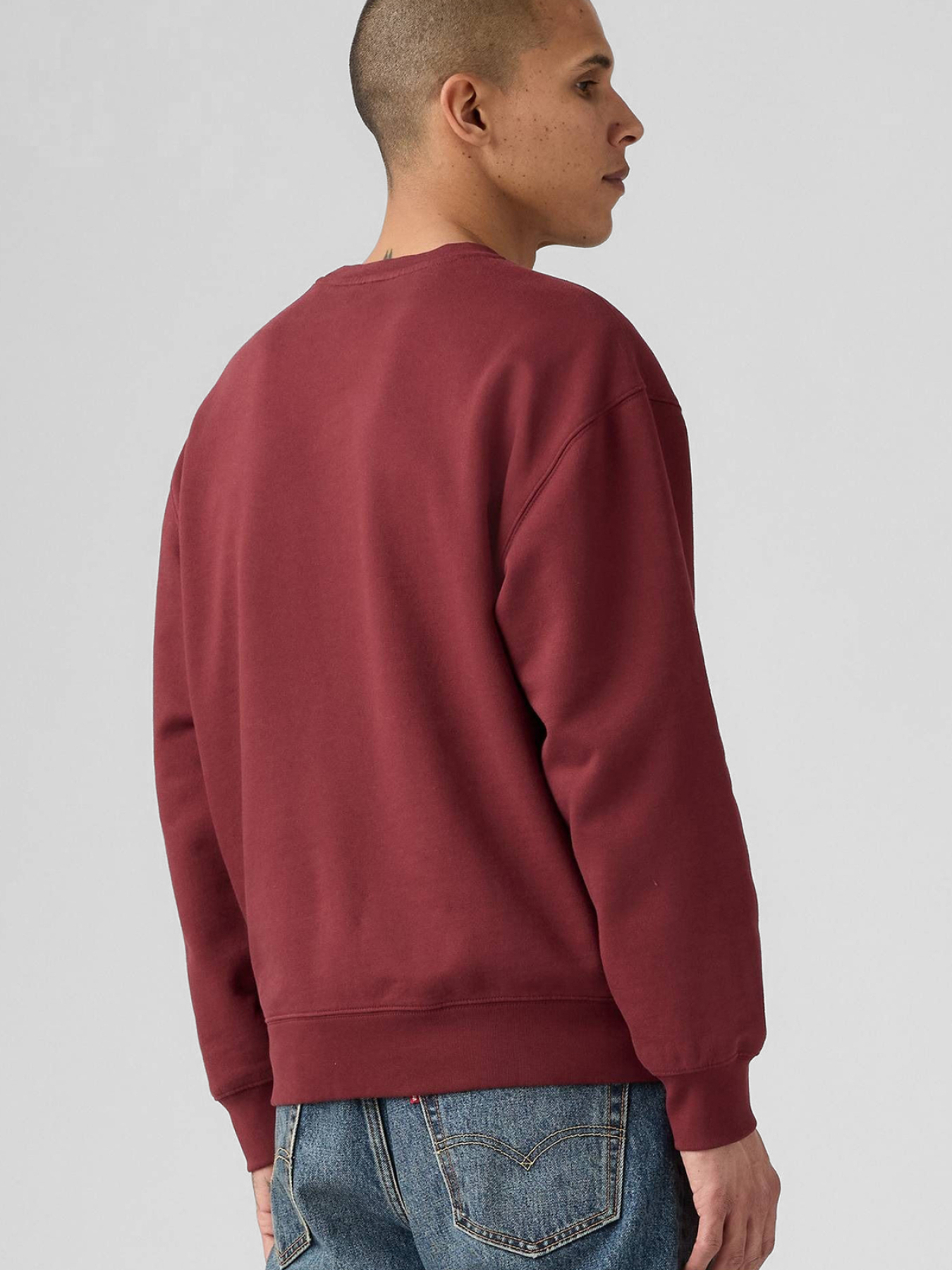 Чоловічий бордовий світшот LEVIS модель 38712;0385 Фото