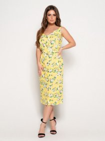 Сарафан ISSA Plus модель 10833_yellow Фото