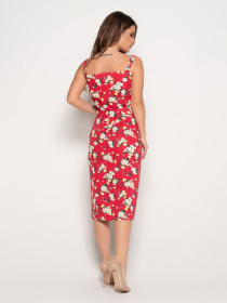 Сарафан ISSA Plus модель 10833_raspberry Фото