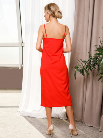 Платье миди ISSA Plus модель 11756_claret Фото