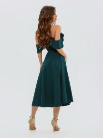 Сукня міді ISSA Plus модель 11493_green Фото