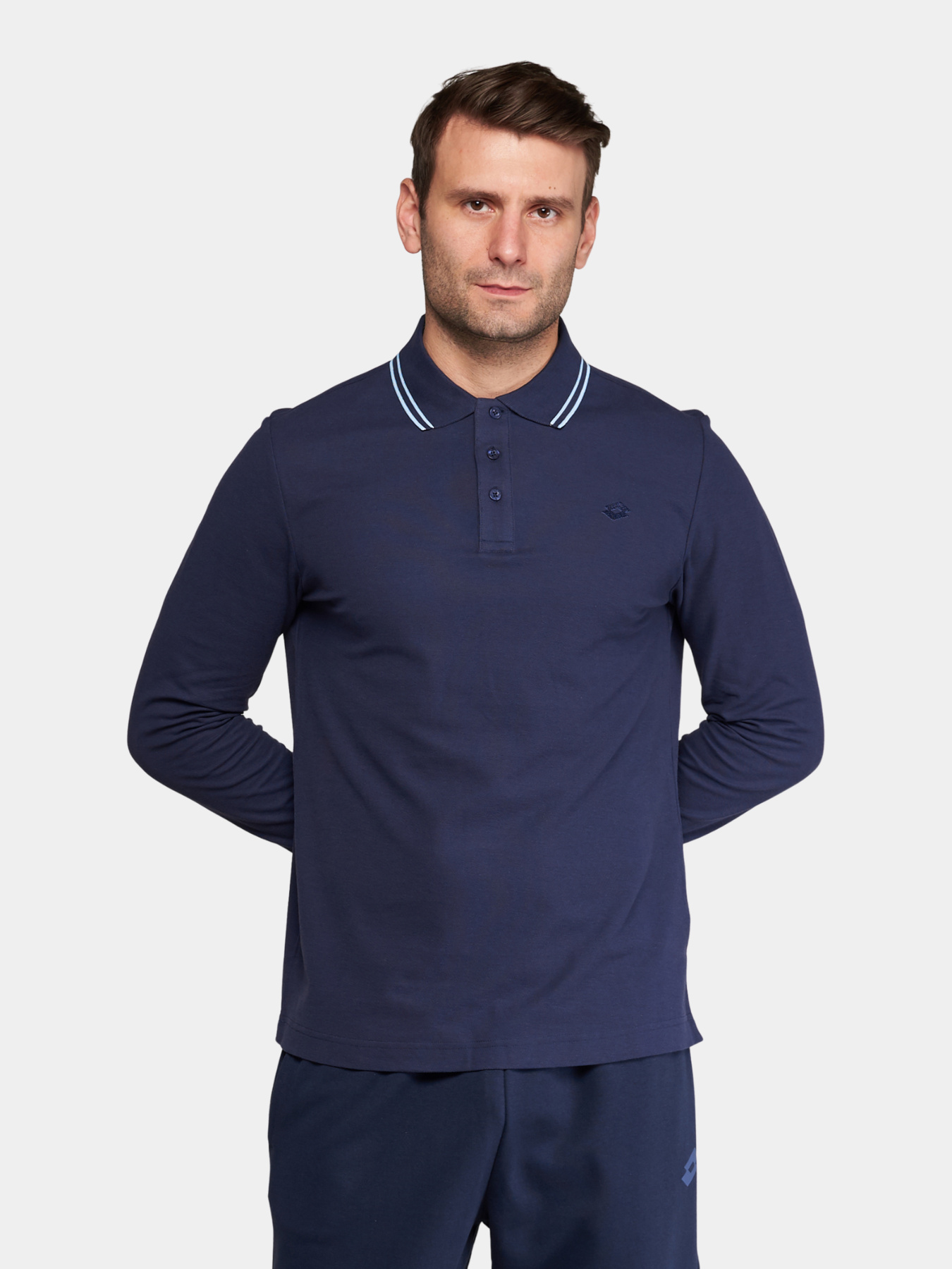 Поло с длинным рукавом мужское POLO CLASSICA I LS модель 220205_B72 Фото