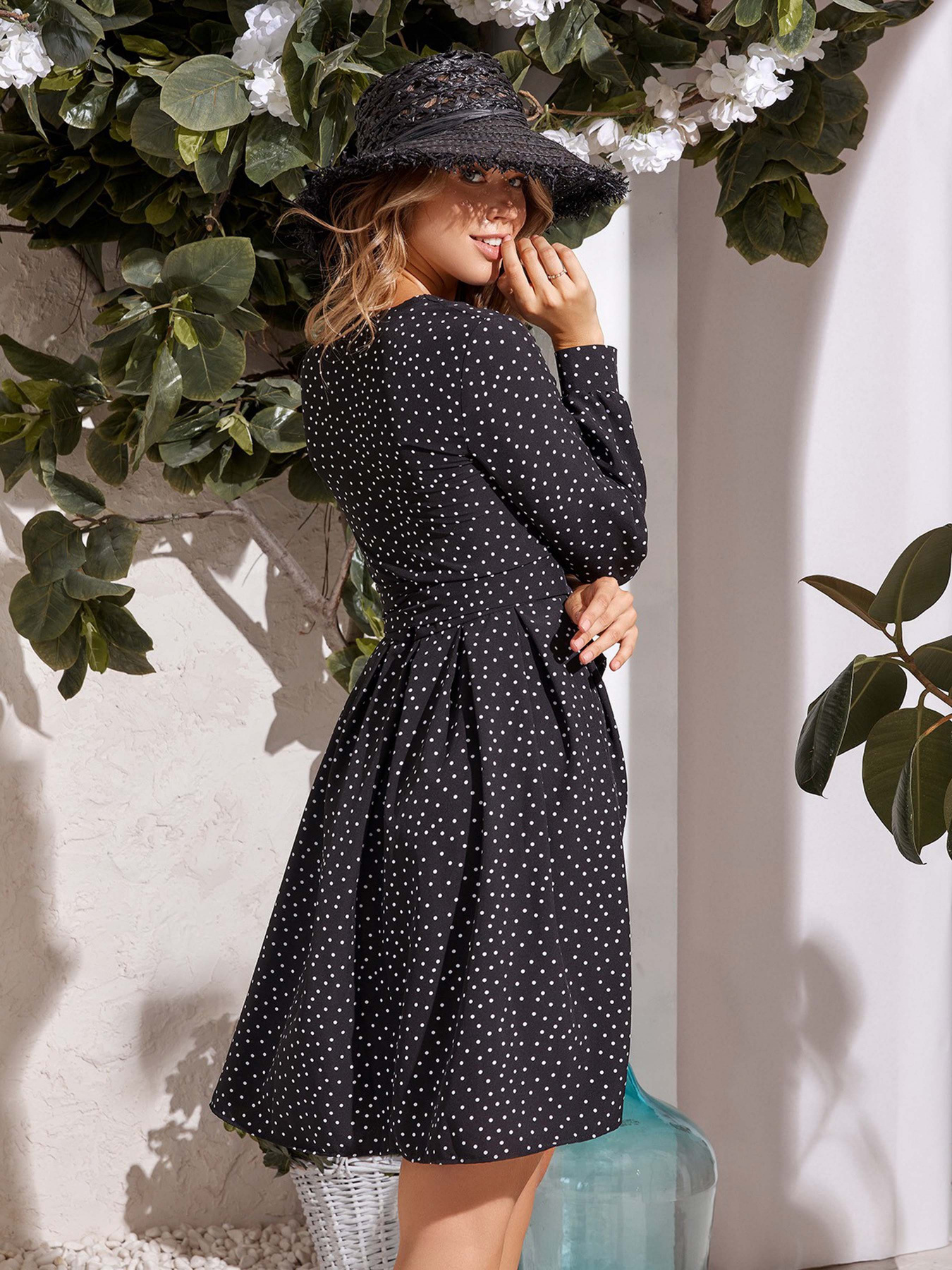 Сукня міні ISSA Plus модель 12099_black Фото