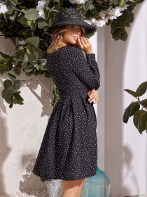 Сукня міні ISSA Plus модель 12099_black Фото