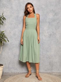 Сарафан ISSA Plus модель 10947_olive Фото