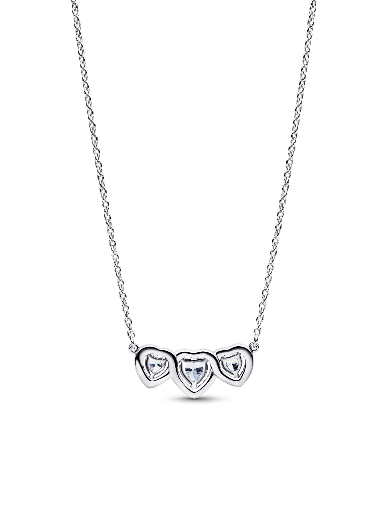 Ожерелье "Трилогия сердец с ореолом" модель 394412C01 Фото