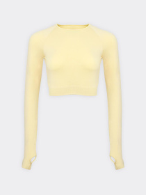 Giulia Женский кроп-лонгслив с акцентными митенками FLEX LONGSLEEVE ACTIVE модель UP-00003257 Фото