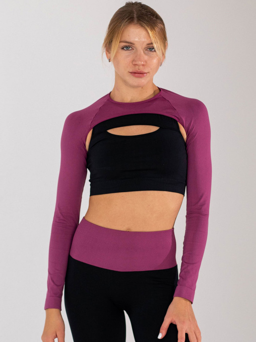 Giulia Женский кроп-лонгслив для многослойных образов FLEX SLEEVE модель UP-00003259 Фото