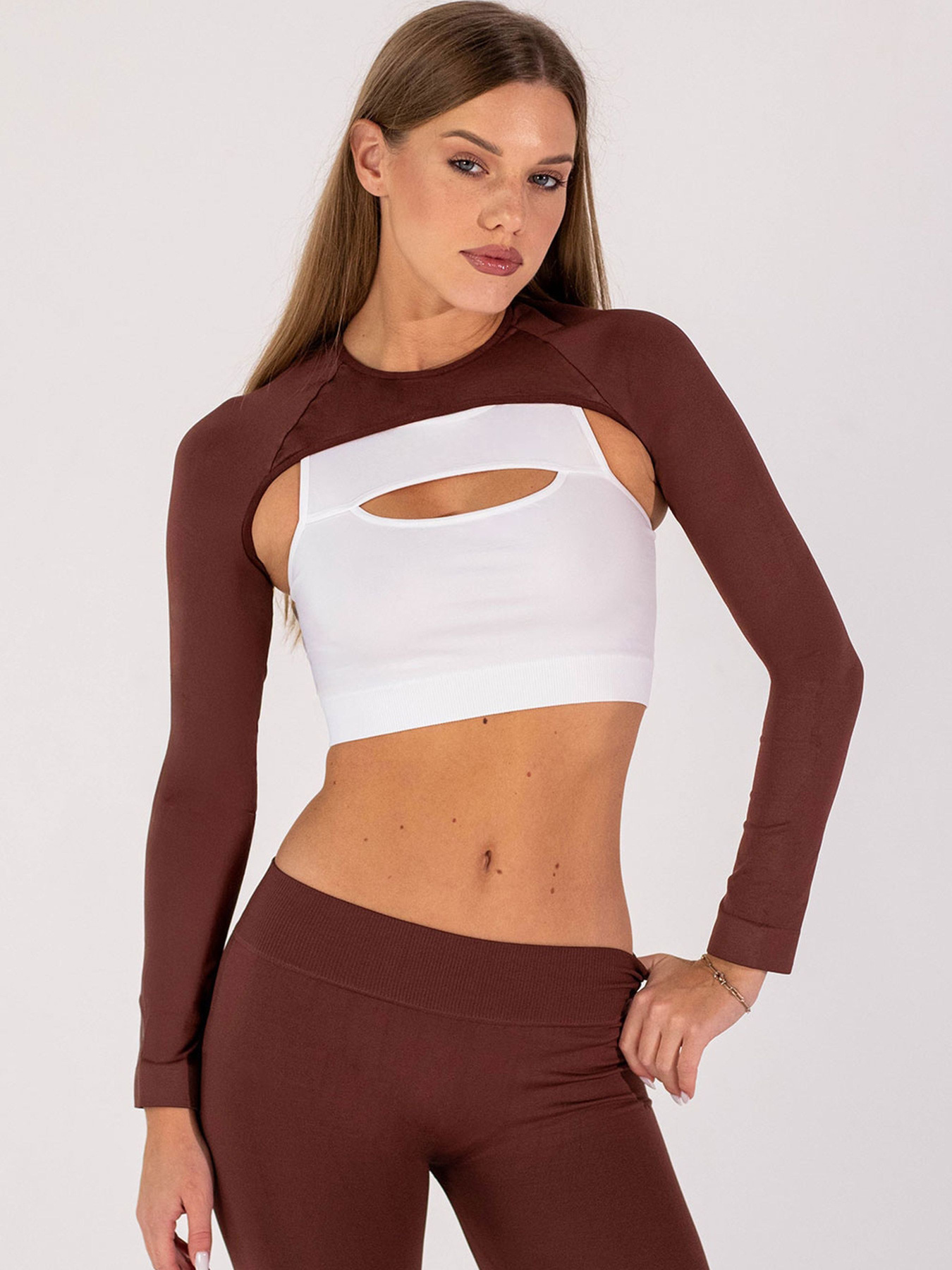 Giulia Женский кроп-лонгслив для многослойных образов FLEX SLEEVE модель UP-00003259 Giulia Женский кроп-лонгслив для многослойных образов FLEX SLEEVE модель UP-00003259 Фото